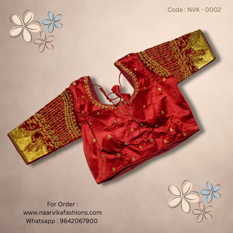 Floral Aari Fusion Work